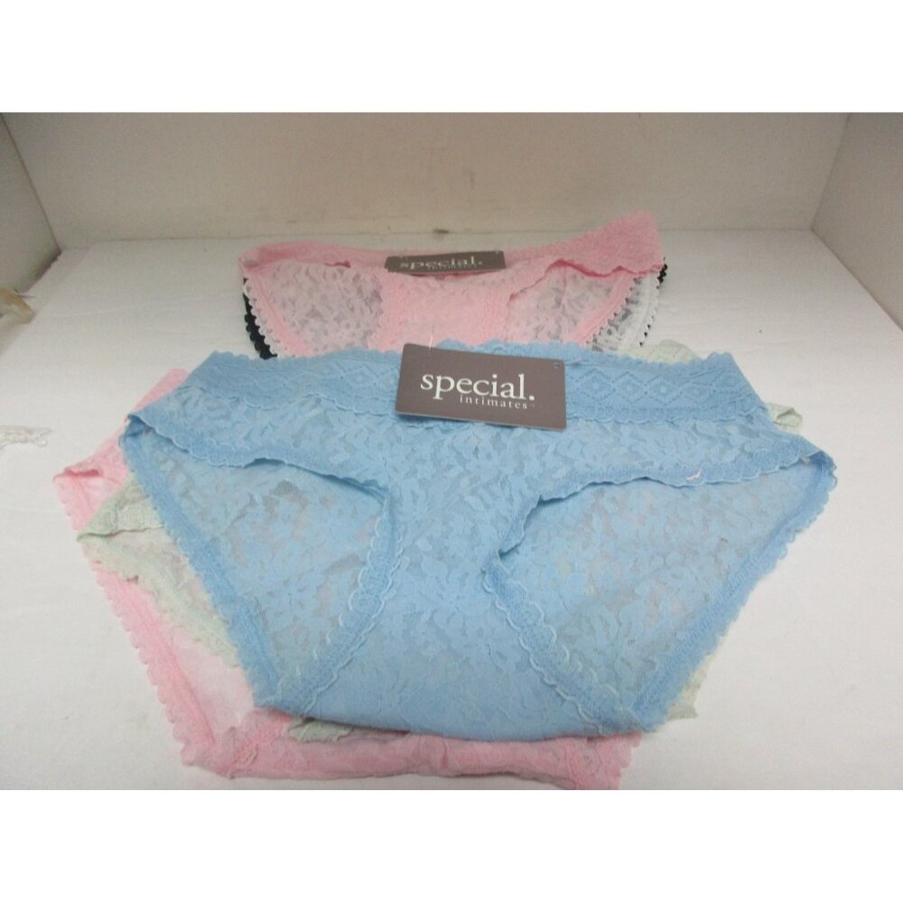 Special Intimates Women's 6  Pairs  Lace Panties Assorted Colors Size Large  New